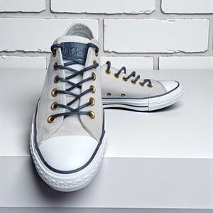 Converse All Stars CTAS OX Frayed Burlap Egret Black/Tan Unisex M's 5.5/Wo's 7.5